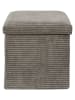 THE HOME DECO FACTORY Aufbewahrungshocker in Taupe - (B)38 x (H)38 x (T)38 cm