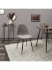 THE HOME DECO FACTORY 4er-Set: Stühle ''Chase'' in Grau - (B)45 x (H)85 x (T)54 cm