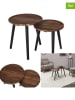 THE HOME DECO FACTORY Set van twee bijzettafels bruin
