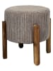 THE HOME DECO FACTORY Hocker "Scott" w kolorze szarobrązowym - wys. 35 x Ø 35 cm
