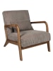 THE HOME DECO FACTORY Sessel in Taupe - (B)64,5 x (H)75 x (T)83,5 cm