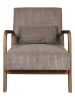 THE HOME DECO FACTORY Fauteuil taupe - (B)64,5 x (H)75 x (D)83,5 cm