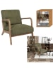THE HOME DECO FACTORY Fauteuil groen - (B)64,5 x (H)83 x (D)75 cm