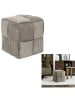 THE HOME DECO FACTORY Poef taupe - (B)36 x (H)38 cm
