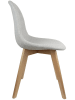 THE HOME DECO FACTORY 2-delige set: eetkamerstoelen grijs - (B)47 x (H)87 x (D)53 cm