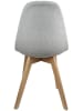 THE HOME DECO FACTORY 2-delige set: eetkamerstoelen grijs - (B)47 x (H)87 x (D)53 cm