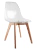 chairs for all 2er-Set: Esszimmerstühle in Transparent - (B)46 x (H)86,5 x (T)52 cm