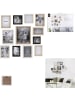 THE HOME DECO FACTORY 12er-Set: Bilderrahmen in Hellbraun