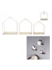 THE HOME DECO FACTORY Regały ścienne (3 sz) w kolorze jasnoróżowo-beżowym
