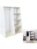 The Home Deco Kids Kinderkledingkast wit/eiken - (B)90 x (H)120 x (D)48 cm