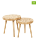 Ethnical Life 2-delige set: bijzettafels "Gigogne" naturel