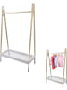 The Home Deco Kids Kledingrek wit/naturel - (B)100 x (H)170 x (D)46 cm