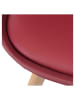 THE HOME DECO FACTORY 2-delige set: eetkamerstoelen bordeaux - (B)49 x (H)82,5 x (D)52,5 cm