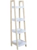 The Home Deco Kids Wandmeubel "Tim" wit/naturel - (B)30 x (H)117,5 x (D)30 cm