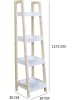 The Home Deco Kids Wandmeubel "Tim" wit/naturel - (B)30 x (H)117,5 x (D)30 cm