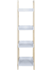 The Home Deco Kids Wandmeubel "Tim" wit/naturel - (B)30 x (H)117,5 x (D)30 cm