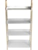 The Home Deco Kids Regal "Tim" in Weiß/ Natur - (B)60 x (H)117 x (T)30 cm
