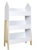 The Home Deco Kids Boekenkast "Gabriel" wit/lichtbruin - (B)60 x (H)100 x (D)27 cm
