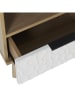 THE HOME DECO FACTORY Nachtkastje "Sven" naturel/wit - (B)40 x (H)49 x (D)35