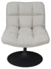 THE HOME DECO FACTORY Fauteuil "Anton" grijs - (B)65 x (H)79,5 x (D)80 cm