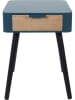 THE HOME DECO FACTORY Nachttisch in Blau - (B)35 x (H)48 x (T)35 cm