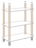 The Home Deco Kids Standregal in Weiß/ Natur - (B)60 x (H)77 x (T)24 cm
