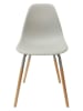 THE HOME DECO FACTORY 2-delige set: eetkamerstoelen "Scandinave" grijs - (B)46 x (H)85 x (D)56 cm