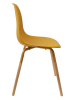 THE HOME DECO FACTORY 2-delige set: eetkamerstoelen "Scandinave" geel - (B)46 x (H)85 x (D)56 cm
