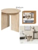 THE HOME DECO FACTORY Beistelltisch in Beige - (H)45 x Ø 45 cm 