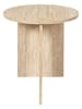 THE HOME DECO FACTORY Bijzettafels beige - (H)45 x Ø 45 cm