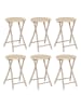 Garden Spirit 6-delige set: kookplaten ''Terra'' beige - (H)45 x Ø 30 cm