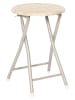 Garden Spirit Klapphocker ''Terra'' in Beige - (H)45 x Ø 30 cm