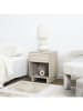 THE HOME DECO FACTORY Nachtkastje beige - (B)40 x (H)56 x (D)36,5 cm