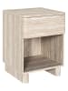 THE HOME DECO FACTORY Nachtkastje beige - (B)40 x (H)56 x (D)36,5 cm