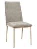 THE HOME DECO FACTORY Esszimmerstuhl in Taupe - (B)52 x (H)91 x (T)43 cm