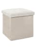 THE HOME DECO FACTORY Pouf in Beige - (B)38 x (H)38 cm