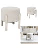 THE HOME DECO FACTORY Hocker in Beige - (H)35 x Ø 35 cm