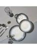 THE HOME DECO FACTORY 12tlg. Tafelservice "Elysia" in Creme/ Grau