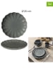 THE HOME DECO FACTORY 6er-Set: Dessertteller in Grau - Ø 20 cm 