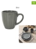 THE HOME DECO FACTORY 6er-Set: Tassen in Grau - 330 ml