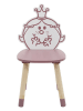 The Home Deco Kids Kinderstoel "Madame Princesse" lichtroze - (B)28 x (H)57,5 x (D)28 cm