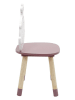 The Home Deco Kids Kinderstuhl "Madame Princesse" in Rosa - (B)28 x (H)57,5 x (T)28 cm