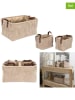 THE HOME DECO FACTORY 3-delige set: opbergmanden beige