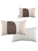 HYGGE Kussen beige/lichtbruin - (L)30 x (B)50 cm