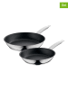 WMF 2er-Set: Edelstahl-Bratpfannen "Permadur A"