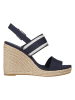Tommy Hilfiger Keilsandaletten in Dunkelblau