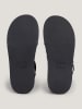 Tommy Hilfiger Leder-Keilsandaletten in Schwarz