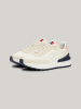Tommy Hilfiger Leder-Sneakers in Creme