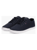 Tommy Hilfiger Leren sneakers donkerblauw
