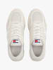 Tommy Hilfiger Leder-Sneakers in Creme